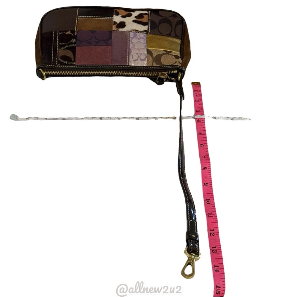 Coach Rare 7071 Legacy Holiday Vintage 2005 Patchwork Demi Baguette Shoulder Bag - Picture 12 of 16